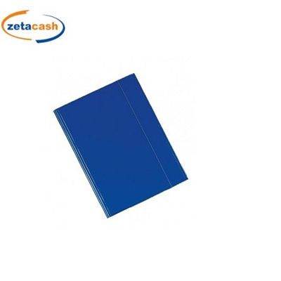 CARTELLINA CON ELASTICO BLU CM. 34X26