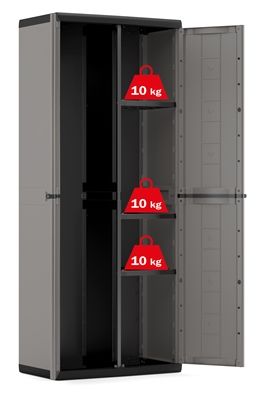 MOBILE ARMADIO/PORTASCOPE MODELLO JOLLY IN RESINA CON 3 MENSOLE CM. 68X39X H .166