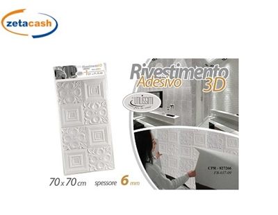 Rivestimento Pareti Adesivo 3d Effetto Mattoni Bianchi 6mm 77x70cm