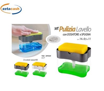 ORGANIZZA LAVELLO CON DOSATORE E SPUGNA COL ASS