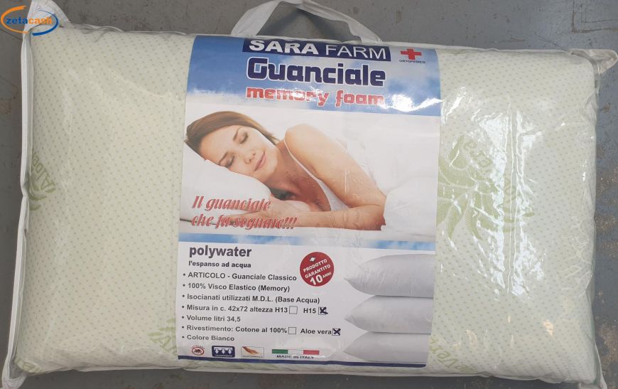 Guanciale in memory foam 15cm