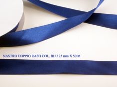 Doppio fiocco raso blu per bomboniere varie misure - Mobilia Store Home &  Favours