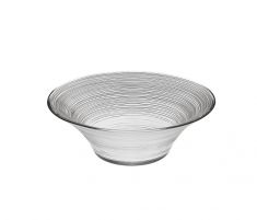 CENTROTAVOLA BOWL IN VETRO TRASPARENTE CIRCLE D. 40