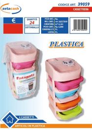 Trade Shop - Cassettiera In Plastica 4 Cassetti Contenitori
