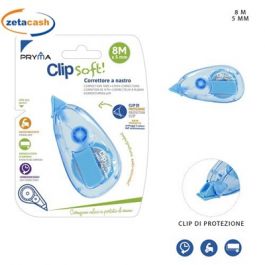 CORRETTORE A NASTRO CLIP SOFT BLU 5MMX8M